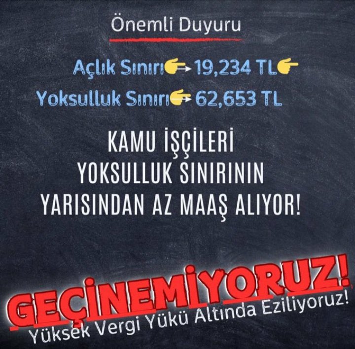 Vergi hesabı yapmaktan usandık! Vergide adalet istiyoruz!

#zordayizgecinemiyoruz
<a href="/turkiskonf/">TÜRK-İŞ</a>