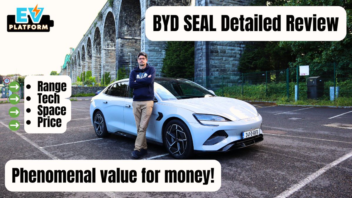 I put the BYD seal under the microscope in this review!

Plenty of detail here if you're thinking of buying one!

Phenomenal value for money!

Link here: 🚗⚡👇
youtu.be/UePvX-dziMg