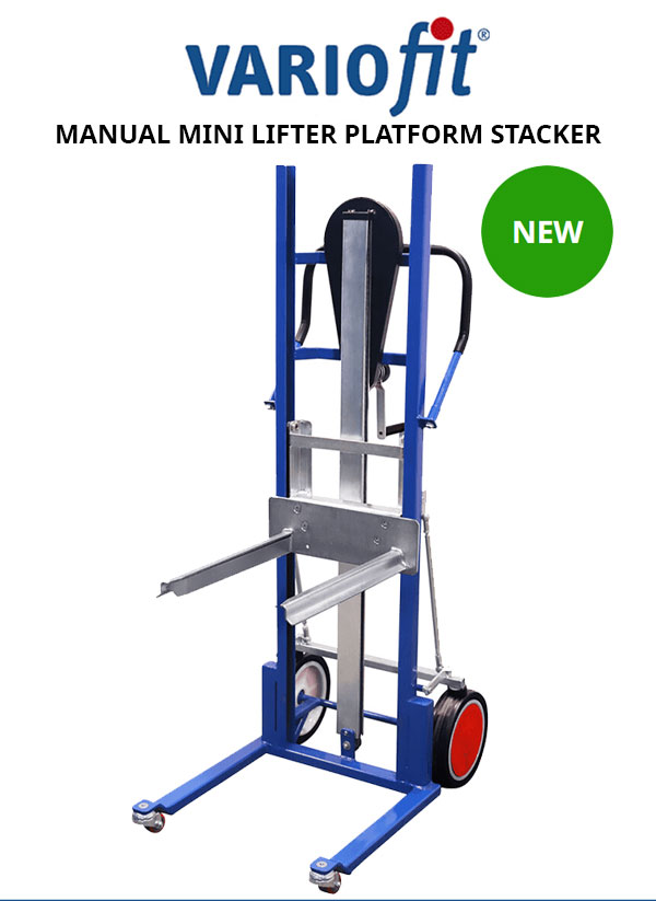 ParrsWorkplace's tweet image. Introducing the NEW Variofit Manual Mini Lifter Platform Stacker…practical tool designed for efficiently lifting and moving heavy loads, enhancing both productivity and safety in any work environment. bit.ly/3X2W7y5 #platformstacker #manualhandlingequipment #minilifter