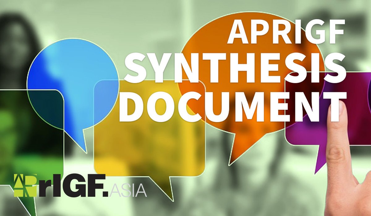 APrIGF 2024 Synthesis Document Draft 0 is currently open for public input from 15 - 25 August. Please go to comment.aprigf.asia to contribute to this Document. Join us in person at Taipei or online during the Townhall sessions on 21 - 22 August.
#aprigf2024 #synthesisdocument