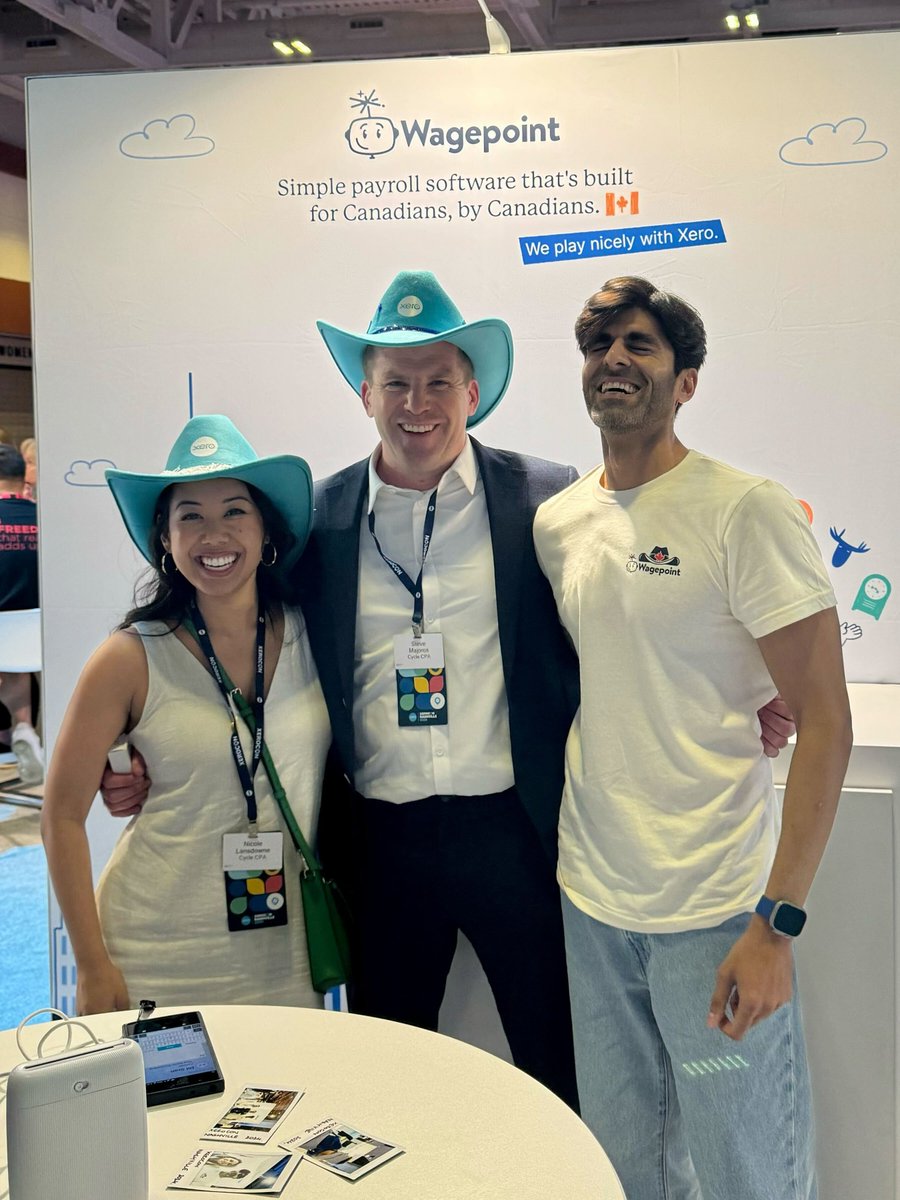 Wagepoint's tweet image. Howdy partner. 🤠 Fancy seeing you fine folks in Nashville at #xerocon.