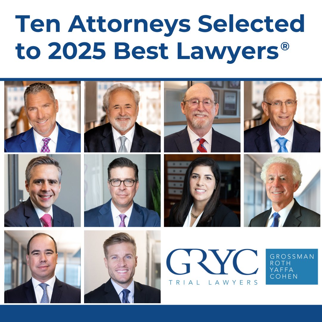 GRYC is proud to announce that ten attorneys have been included in the 2025 edition of The Best Lawyers in America®. 

Learn more: hubs.ly/Q02Lq86R0 

#BestLawyers #Honors #Awards