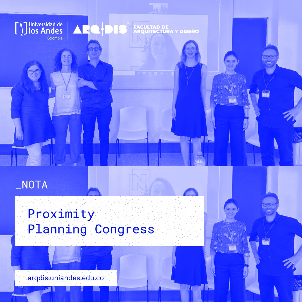 ArqDisUA's tweet photo. Catalina Mahé y Erik Vergel, profesores de #Arquitectura de la Facultad, hicieron parte del congreso Proximity Planning. Conoce en esta #NotaARQDIS los temas clave del congreso y el libro de memorias que surgió como resultado del mismo 👉 https://t.co/qbwvtLwuIW

#ARQDISUniandes https://t.co/cULcmwD7ja