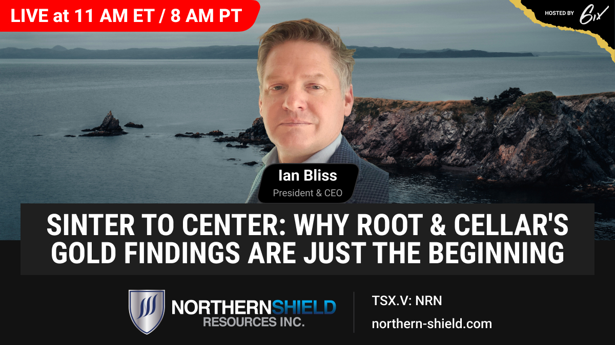 NorthernShield's tweet image. In one hour, $NRN.V's CEO, Ian Bliss provides an update on exploration at the Root &amp;amp; Cellar Project in Newfoundland, Canada. He is available to answer questions from the live audience after the presentation.

Register here: bit.ly/4dDyqlp