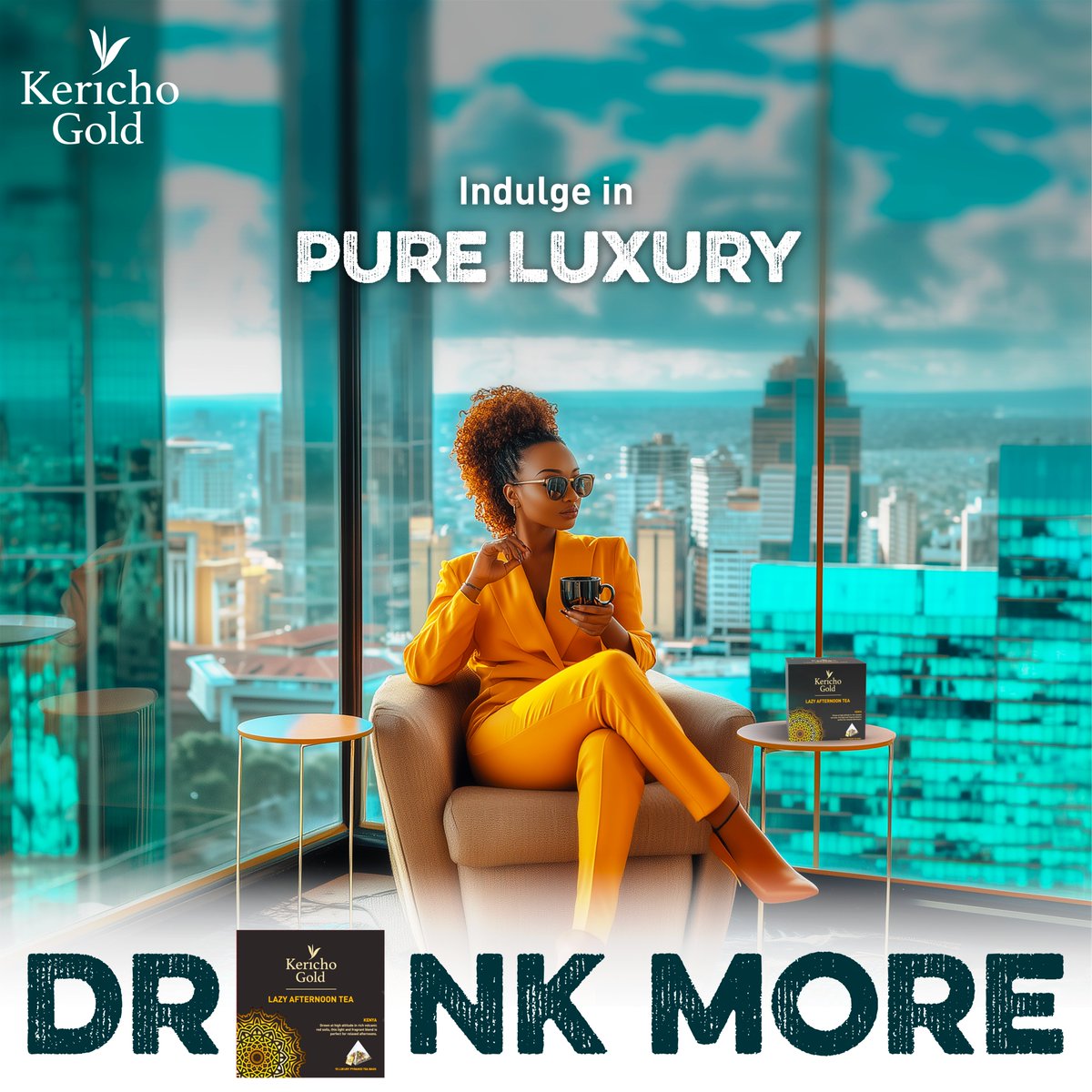 Indulge in the ultimate relaxation with Lazy Afternoon Tea. A luxurious way to unwind and enjoy the finer moments of the day.

#KerichoGold #DrinkMore