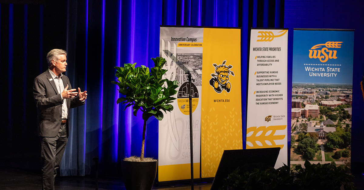 Yesterday was our annual staff/faculty Fall Address. I enjoy this event each year, as it gives me a chance to boast about our successes and look forward to the exciting year to come at Wichita State. It's going to be a good one. #shockersup