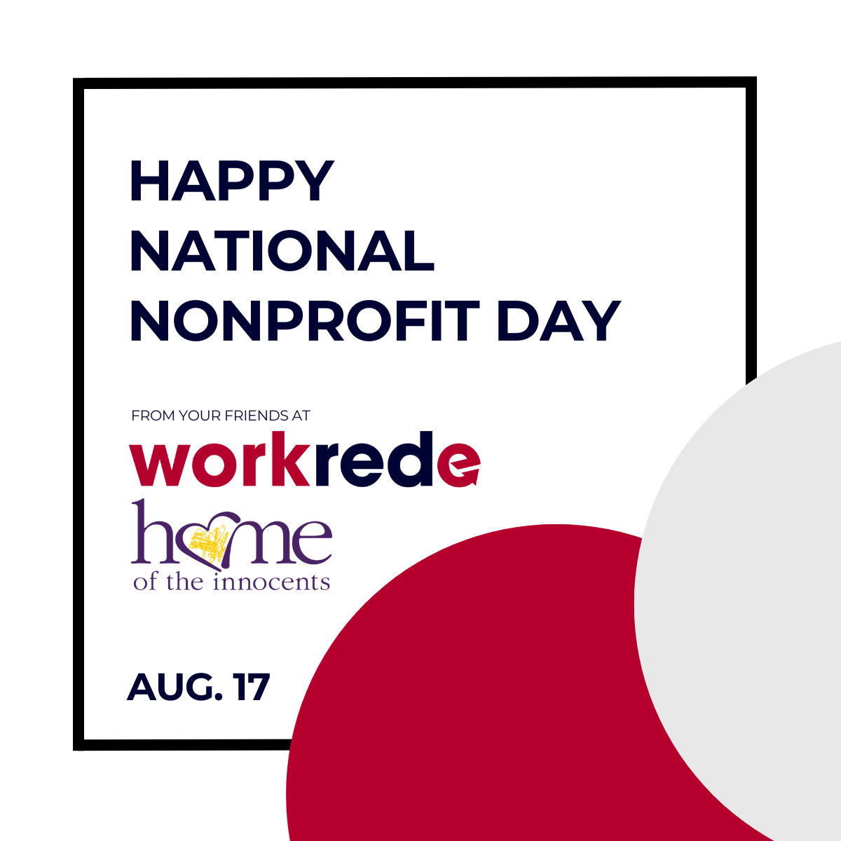 redeapp's tweet image. This Saturday is #NationalNonprofitDay, and we&apos;re celebrating the incredible impact nonprofits have on our communities.

Proud to support @HomeInnocents with Workrede&apos;s platform, helping them streamline operations. bit.ly/3SPIwHI

#Workrede #HomeOfTheInnocents
