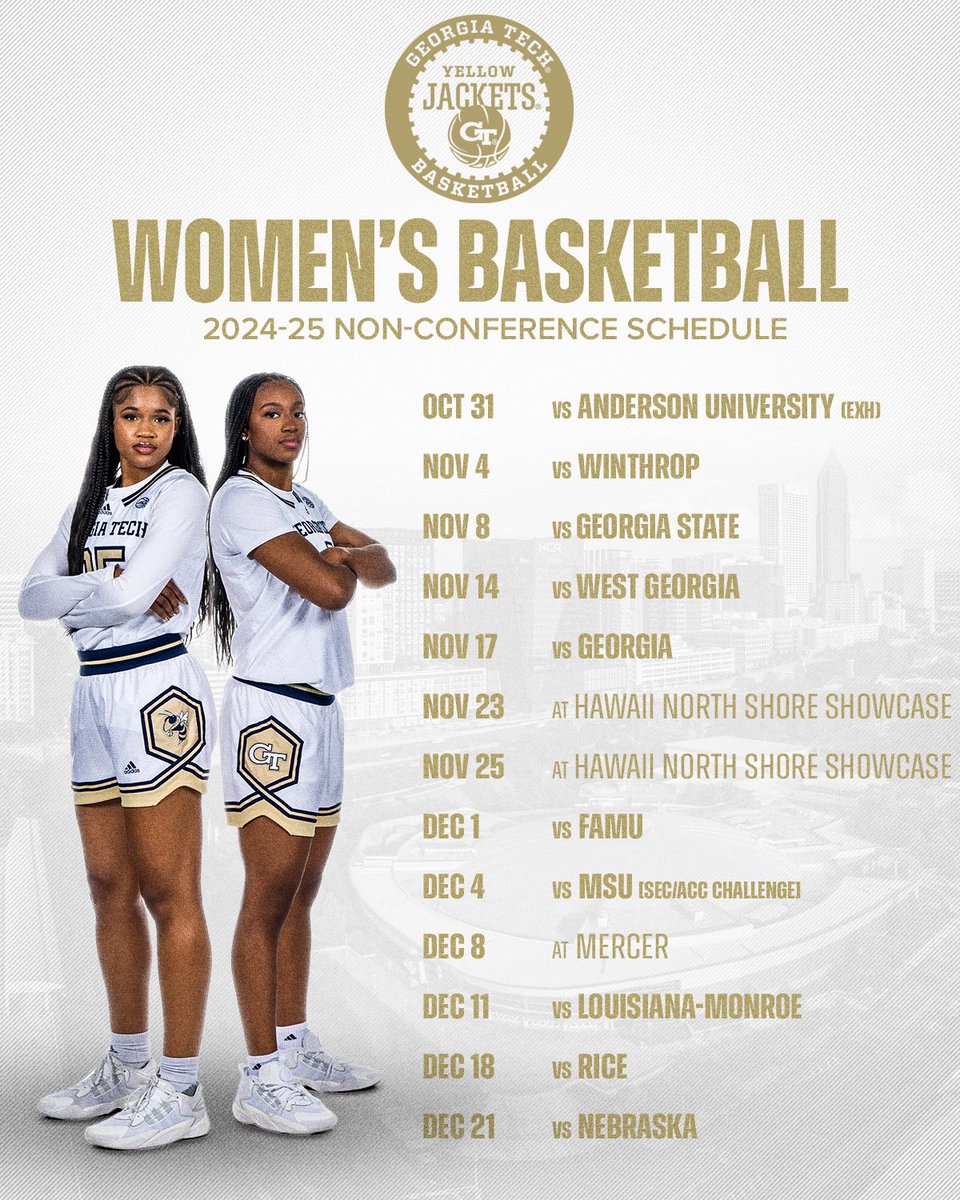 Georgia Tech Women's Basketball (@gtwbb) on Twitter photo ππ¨π§-ππ¨π§πππ«ππ§ππ is set. 
π: buzz.gt/wbbnoncon24 ππ¨π§-ππ¨π§πππ«ππ§ππ is set. 
π: buzz.gt/wbbnoncon24