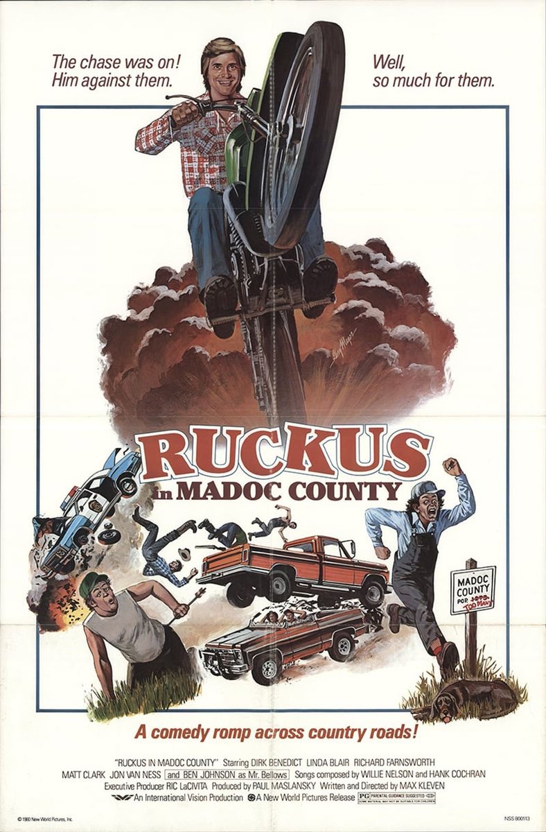 📽️TONIGHT! PRE-SHOW 8PM ⌚ MOVIE 9PM!
📼RUCKUS (1981)

"A quiet Green Beret veteran (Dirk Benedict) responds accordingly to rudeness in a Southern county."

🔗 screening room link: cytu.be/r/timebandits
🔗 info: timebandits.neocities.org