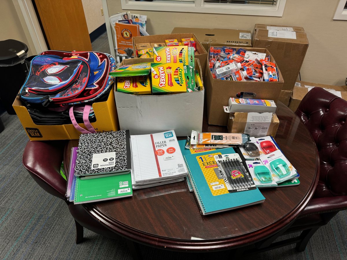 Thanks to our faculty, staff and students, #FAU College of Nursing contributed plenty of supplies for State Representative Patricia Williams' Annual Back-to-School Distribution event to be held Sat. Aug. 17 in Broward County. Go Owls!