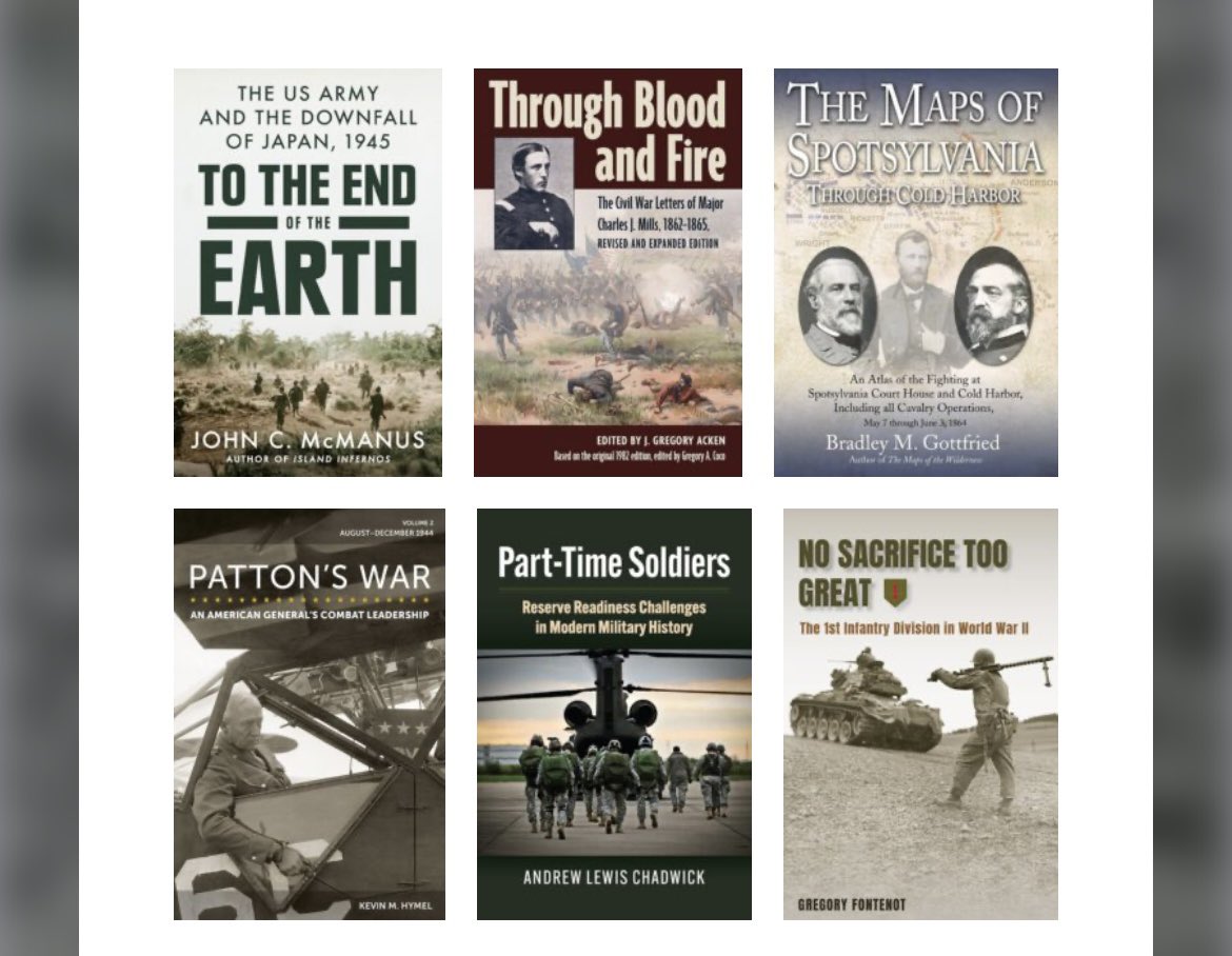 More award news, as “Through Blood and Fire” wins a distinguished writing award from <a href="/USArmyMuseumFdn/">The Army Historical Foundation</a>. Congrats to editor J. Gregory Acken! armyhistory.org/2023-ahf-disti…