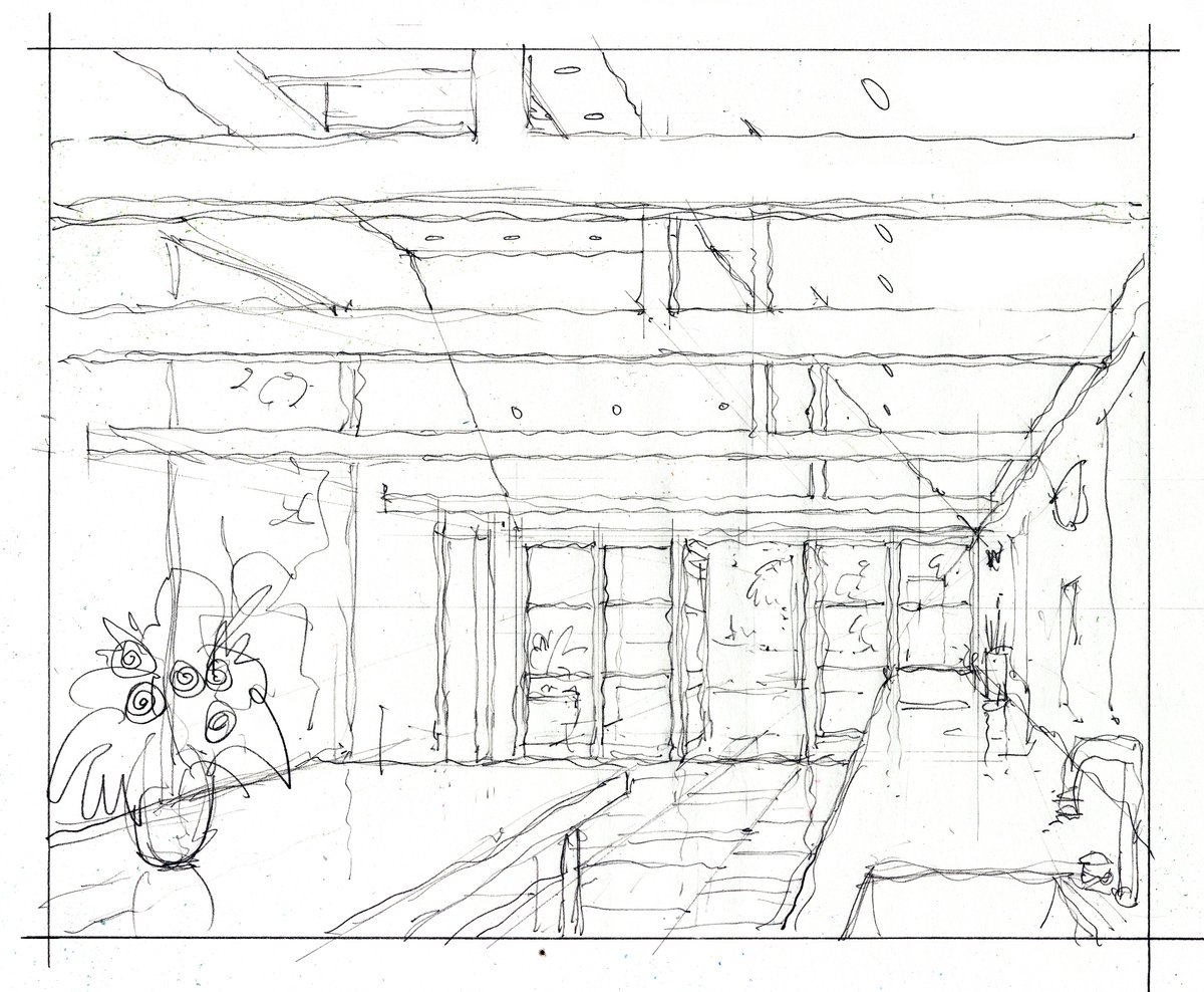 AOAArchitects's tweet photo. 2/2 This sketch is of a vaulted kitchen breakfast room as part of the remodelling of a large country house in West Berkshire.

https://t.co/89tpVJhVhz

#countryhouse #countryhousearchitect #berkshirearchitecture #ribacharteredpractice #alexoliverassociates https://t.co/FpBxC2uoRf
