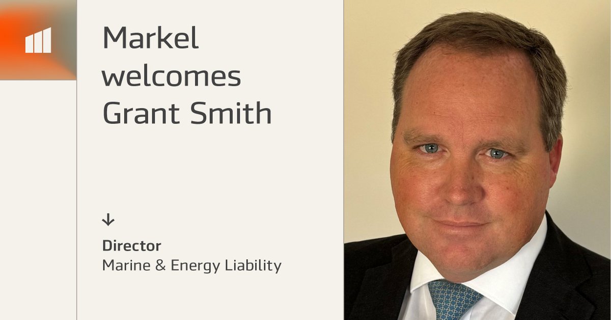 We’re pleased to announce that Grant Smith has been appointed to Director, Marine and Energy Liability at Markel. Read the full announcement to find out more about Grant’s appointment and our International Specialty ambitions in London. bit.ly/46LHN06