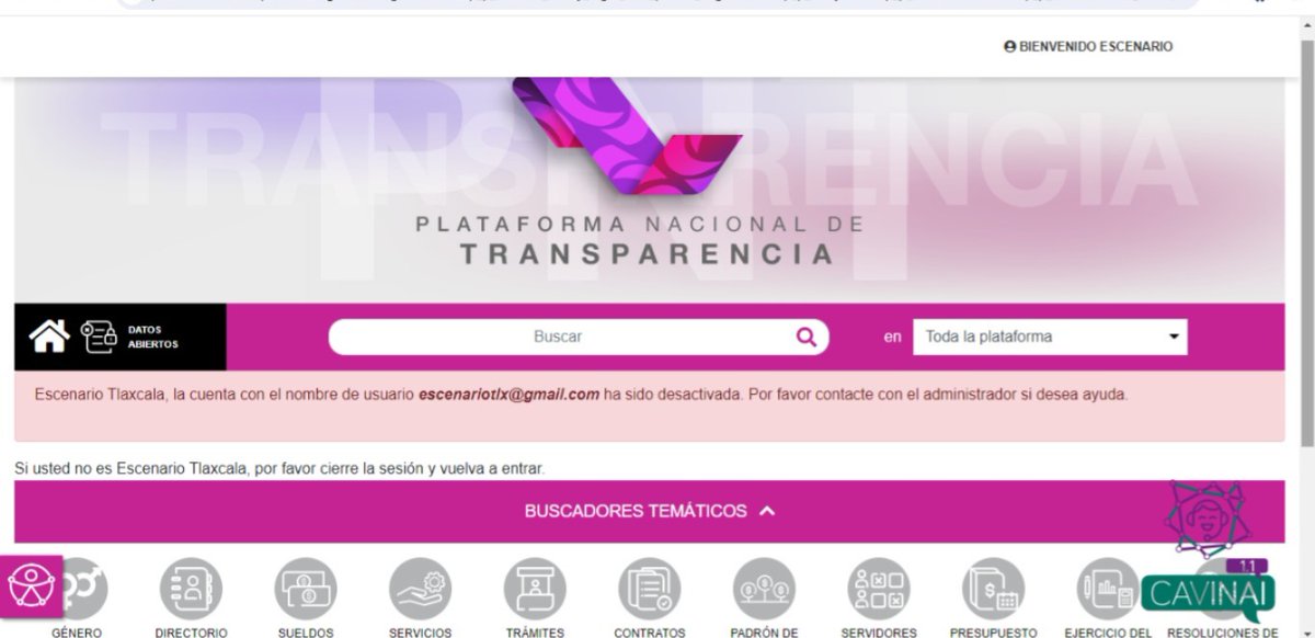 Hola @TecnoTransparen desde el día de ayer presentamos problemas para acceder a la Plataforma Nacional de Transparencia. ¿Podrían ayudarnos a resolverlo? Mil gracias. 😬