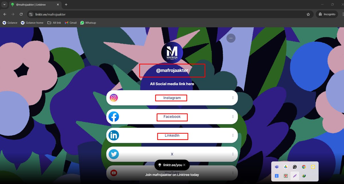 🌟 Simplify Your Online Presence with Linktree! 🌟