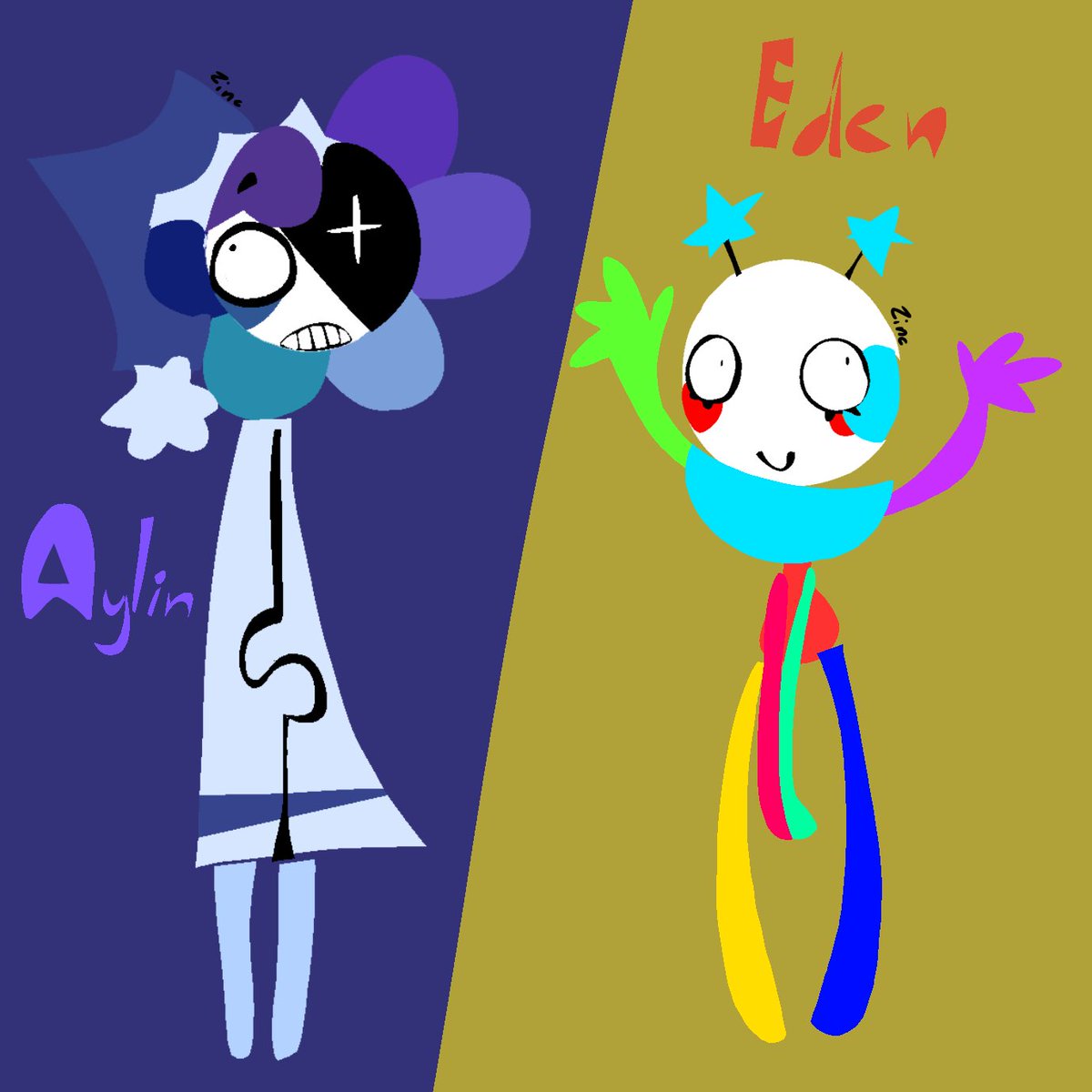 _zincalicious's tweet photo. made a few changes + their new (what I call) "AU names" // #dandysworld #edensworld https://t.co/DjTSZLREUz