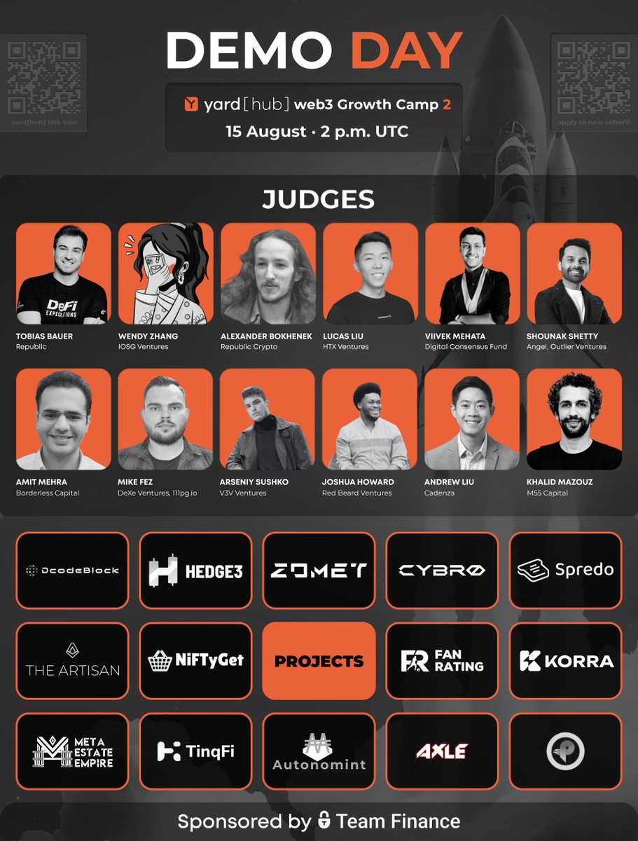 🚀 What a Demo Day! 🚀

Today we had the final Demo Day of the web3 Growth Camp 2. The founders brought their A-game, delivering pitches confidently and passionately, demonstrating the potential of their projects. 

It was inspiring to see the remarkable progress made by the