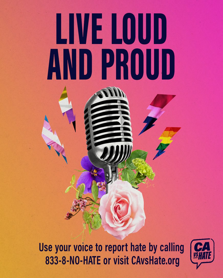 In California, we don't just tolerate differences, we celebrate them. Let's march forward 🌈 Rooted in Pride, unity, and resilience! Report hate #CAvsHate online or by calling 833-8-NO-HATE

cavshate.org

#OaklandPride #RootedinPride #cavshare