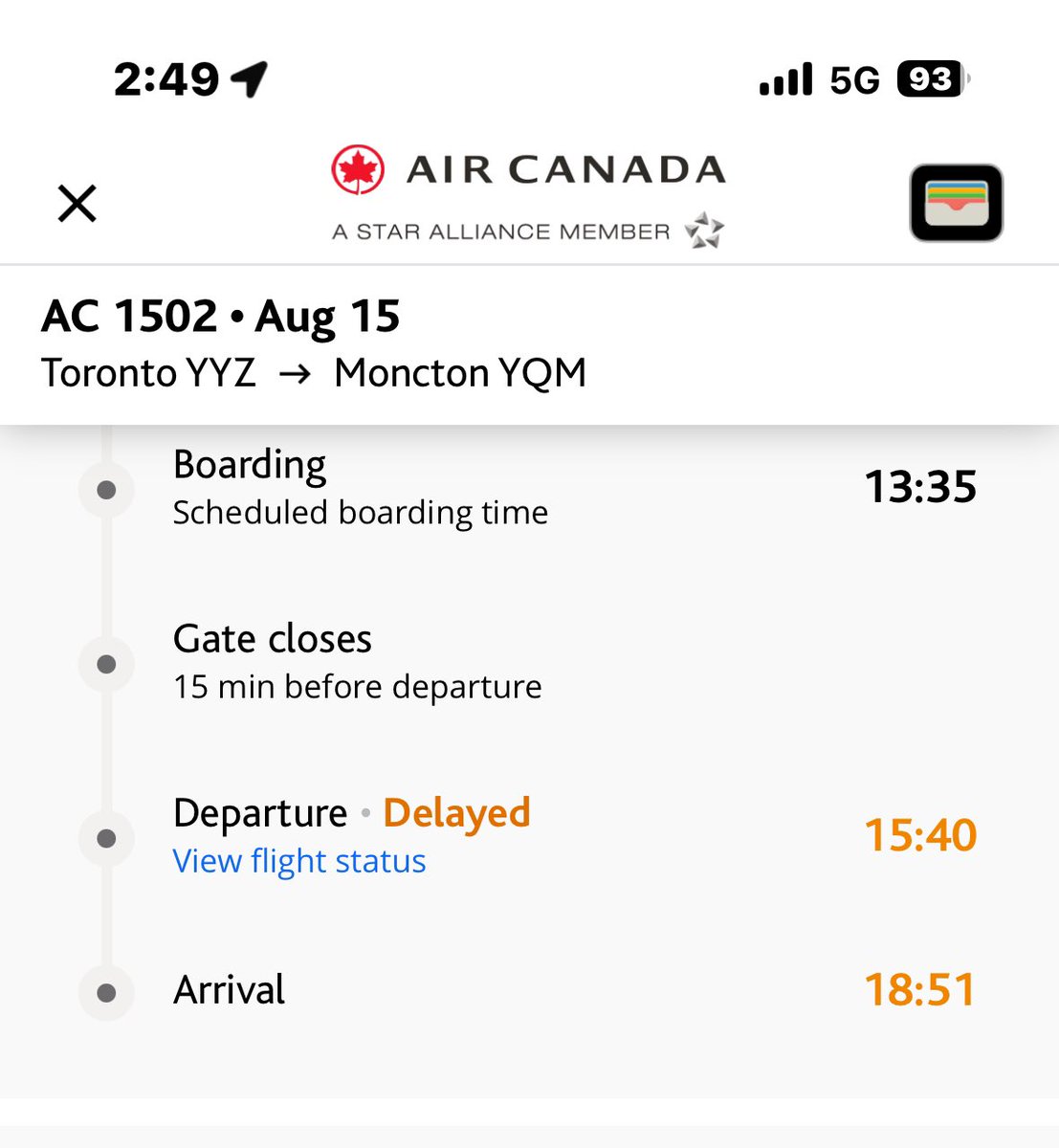 SeanLockhart7's tweet photo. Hey @AirCanada #DoBetter #takeresponsibilty, offer #BetterService change you #flight times #YQM to/from #YYZ are always late 1-2 hour how can #business #traveler serve their #customers when you continue to let us down? 2 flights in & out both late. @EricStruk thoughts? https://t.co/iLiLadsOm6