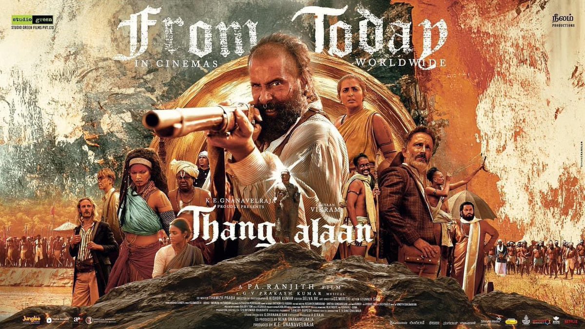 Gnanasowndar DOP (@dopgnanasowndar) on Twitter photo #thangalaan
Don't miss this GOLD in theaters
Worth movie and excellent direction <a href="/beemji/">pa.ranjith</a>
Awesome music <a href="/gvprakash/">G.V.Prakash Kumar</a> #thangalaan
Don't miss this GOLD in theaters
Worth movie and excellent direction <a href="/beemji/">pa.ranjith</a>
Awesome music <a href="/gvprakash/">G.V.Prakash Kumar</a>