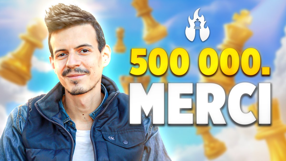 Blitz_Stream's tweet image. Merci pour votre soutien indéfectible depuis toutes ces années, grâce à votre envie de progresser, vous êtes désormais plus de 500.000 à suivre les parties pédagogiques et à continuer d'apprendre avec moi en s'amusant!

Merci à vous de faire naître votre amour pour les échecs…