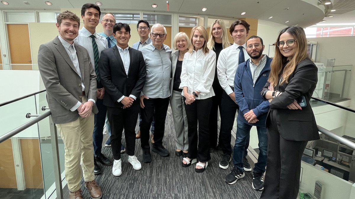 We had such an incredible group of Tauber Family Interns this summer!  Here they are with their mentors and the Taubers themselves.