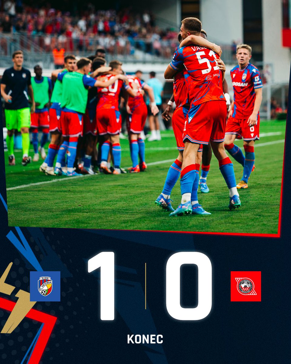 fcviktorkaplzen's tweet photo. KONEC 🔚

P O S T U P  J E  N Á Š🧣🎶
Po čtyřech letech budeme bojovat o základní skupinu Evropské ligy ⚫️🟠
Kryvbas porážíme 1:0 ⚽️ https://t.co/lfCyHBwhUn