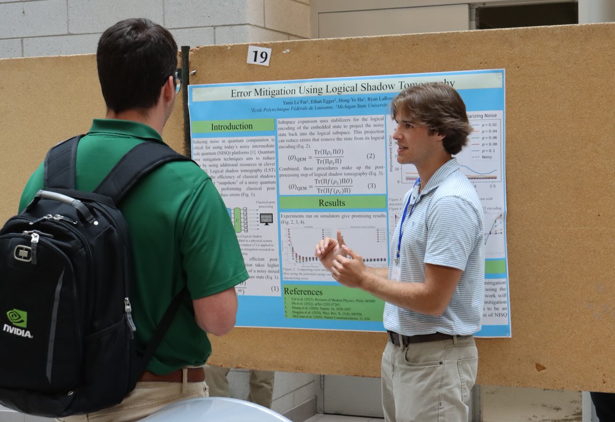 FRIBLab's tweet photo. #FRIB graduate students recently participated in a poster session at the annual Midwest Quantum Collaboratory (MQC) Entanglement Conference. The MQC promotes research activity and collaboration for quantum computing and quantum information sciences and engineering in the Midwest. https://t.co/51InhbxsiQ