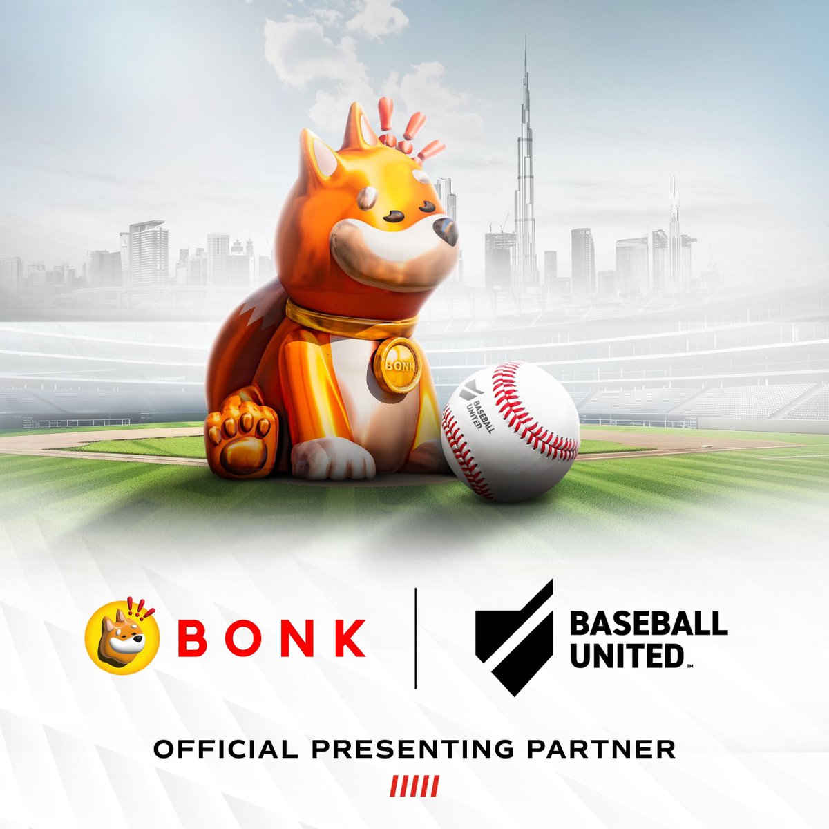bonk_inu's tweet photo. BONK Announced as the Official Presenting Partner for Dubai-based Baseball United, the first professional baseball league focused on the Middle East and South Asia❗️❗️❗️

BONK will also serve as the Presenting Partner for Baseball United’s upcoming national team tournament, the Arab Classic, as well as the region’s first franchise tournament, The Baseball United Cup.

Season One will begin next fall, running from October 23, 2025, to November 23, 2025. The inaugural season will include five Baseball United franchises. Each team will play 12 regular season games, culminating with a United Series best-of-three championship featuring the top two teams.

BONK will be integrated into all marketing channels for each event, with a full suite of creative and content assets, including venue branding, broadcast segments, social content, and fan experiences. Baseball United will also create a “BONK Zone” for the most passionate fans to enjoy each game.

The Dog is truly honored to join Baseball United’s historic mission as the Presenting Partner for all 2024 and 2025 events, and The Dog believes baseball - an iconic part of many cultures - will be the Middle East and South Asia’s next great sport.⚾️

This is an exciting opportunity for BONK and Baseball United to grow along side one another, and The Dog couldn't be more happy that BONKdao has taken on such a cool initiative🐾