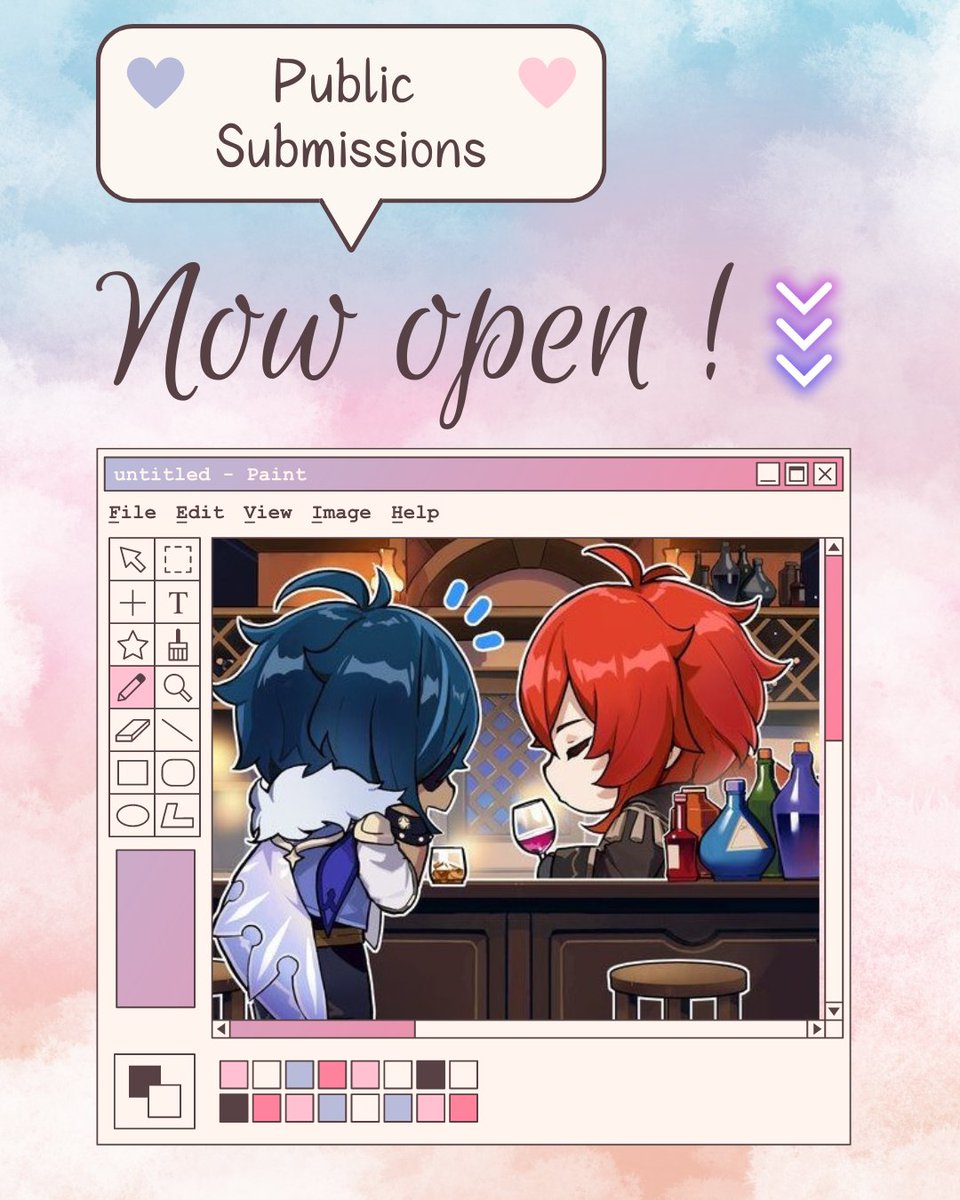 KaelucZineFMTY's tweet photo. It's finally time!! 💌

Public submissions to "From Me to You", a free digital #kaeluc zine, are now open until October 15th 💖 It's time to make your kaeluc AUs vibrate 🎶

Make sure to read the rules in our carrd before submitting - all the 🔗 are below! https://t.co/IqLDuYwNjG