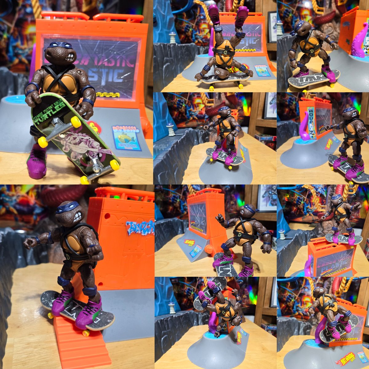 cracktasticpod's tweet photo. Happy #thrasherthursday @tonyhawk @PlaymatesToys @Hot_Wheels @Mattel #thepfpn #cracktasticplastic #teenagemutantninjaturtles #donatello #fingerboard #skatepark #skateboard #rails #ollie #handstand #stairs #doakickflip #grind #quarterpipe #skateboardphotography #toyphotography https://t.co/DE4gX5eKvf