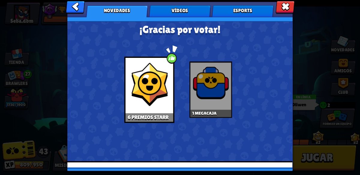 DuvieerIgn's tweet photo. Vote for star drops because megaboxes are garbage anyways #BrawlStars #BoxVsDrops https://t.co/qqGZBbiglK