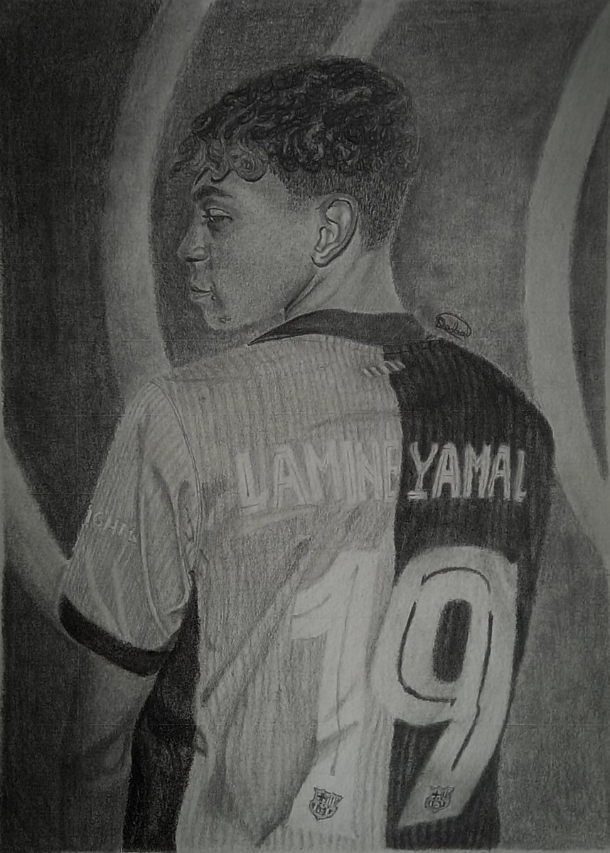 dali_sali2's tweet photo. Dibujo de Lamine Yamal https://t.co/07ldngUBFL