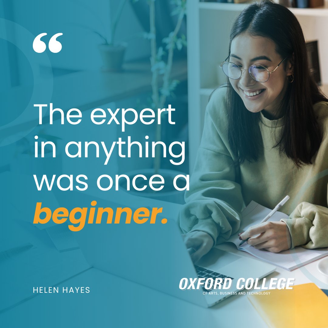 oxfordedu's tweet photo. Every great achievement starts with the first step. Whether you're just starting your studies or deep into your program, you're on the path to becoming an expert! https://t.co/xWDFiDTpUr