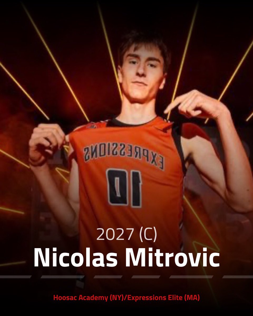 yc8thescout's tweet photo. Nicolas Mitrovic (2027)
Height: 7’0
POS: C
HS: Hoosac School (NY) 
Grassroots: Expressions Elite (MA)
Calling Card: 2 Way Efficiency 
Current Offers: N/A https://t.co/8iVOaEEzrt