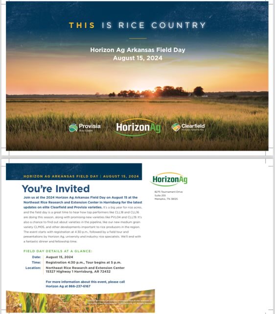 Horizon Ag (@horizonagrice) on Twitter photo Looking forward to seeing our farmers and industry representatives for our <a href="/HorizonAgRice/">Horizon Ag</a> Arkansas Field Day at the new <a href="/NEArkRice/">NE Rice Research and Extension Center</a> facility. <a href="/AginArk/">UA System Div of Ag</a> <a href="/usaricenews/">USA Rice</a> <a href="/uaex_ag/">Arkansas Extension Agriculture</a> Looking forward to seeing our farmers and industry representatives for our <a href="/HorizonAgRice/">Horizon Ag</a> Arkansas Field Day at the new <a href="/NEArkRice/">NE Rice Research and Extension Center</a> facility. <a href="/AginArk/">UA System Div of Ag</a> <a href="/usaricenews/">USA Rice</a> <a href="/uaex_ag/">Arkansas Extension Agriculture</a>
