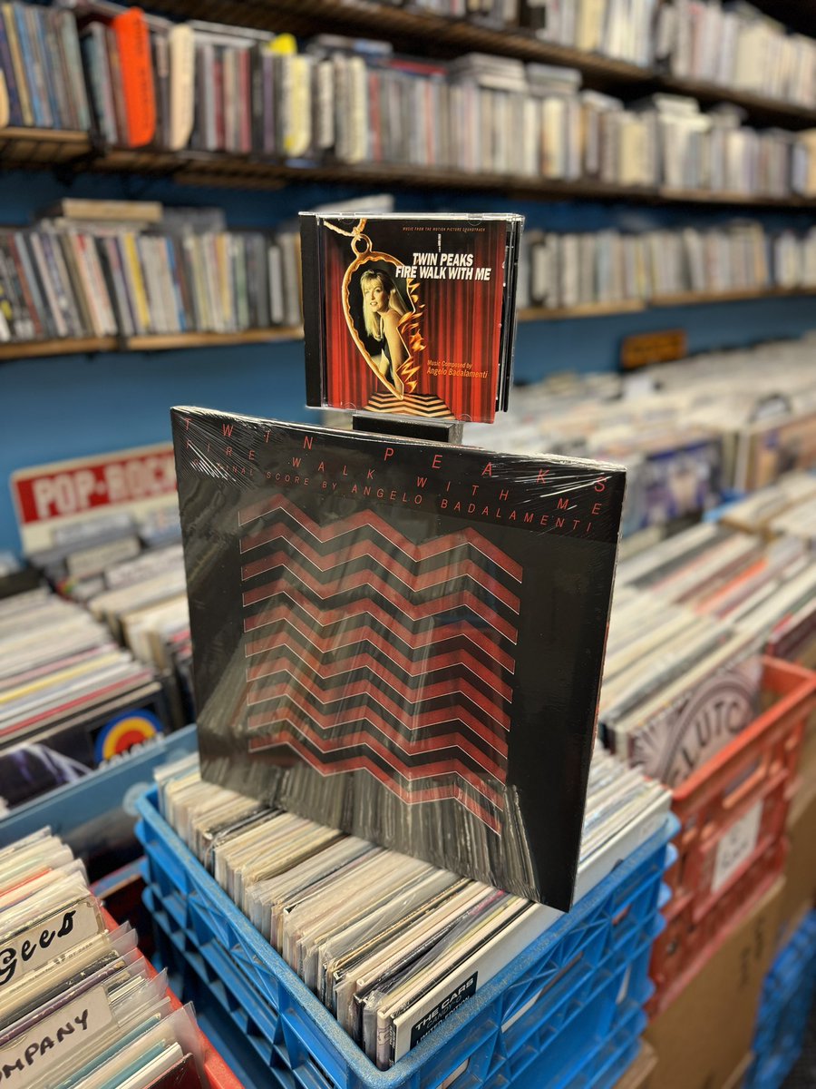 neurotica3's tweet photo. Tons of new vinyl in today including this beautifully remastered 2 Lp soundtrack of the frightening & (near Tim Walz level) creepy #davidlynch masterpiece #twinpeaks #firewalkwithme on cherry pie #vinyl. Sycamore Trees by the late great #jimmyscott is pure #blacklodge magic. https://t.co/fhf8hMPNzT