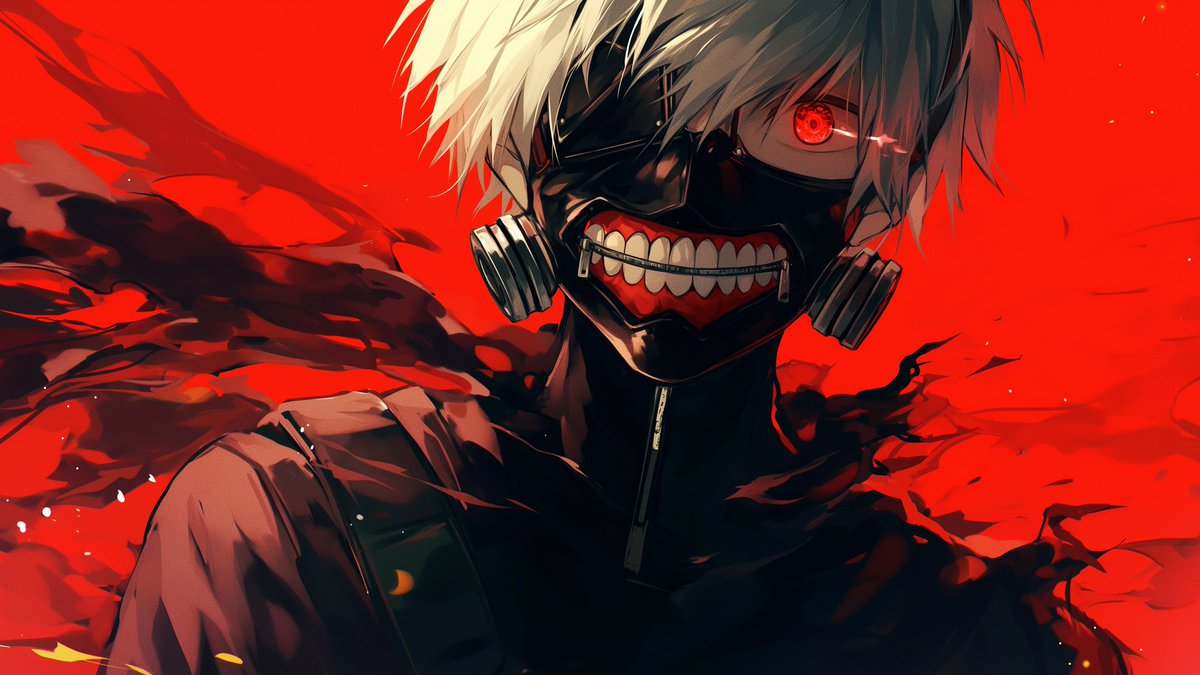 Kaneki Ken 🔴 #kaneki #TokyoGhoul #anime #wallpaper #Wallpapers #ai #art  #twitter #x, image size:1200x675