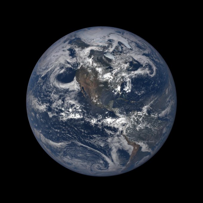 NASAEarth's tweet photo. You see how Earth looks in space? 
It’s very demure, very mindful. Earth looks very cutesy in the solar system. https://t.co/T0EEhPIqSC