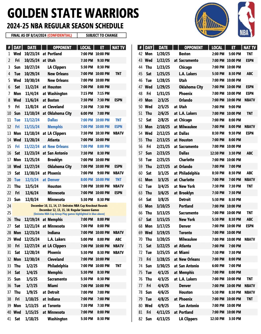 anthony-slater-on-x-here-s-the-full-warriors-schedule-for-next-season-at-blazers-and-jazz-to-start-season-open-with-7-of-10-and-close-with-8-of-12-on-the