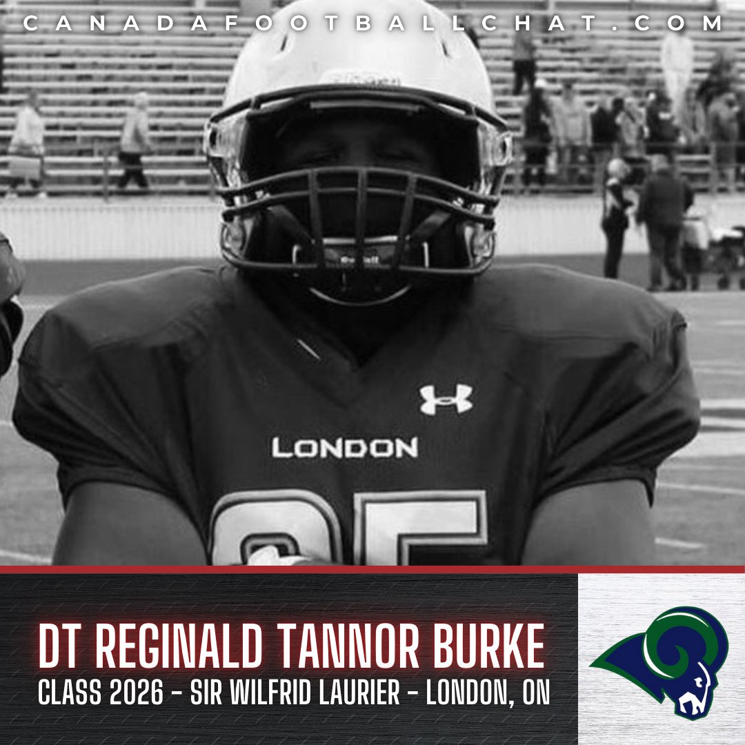 OFFSEASON UPDATE 🏈➡️ t.ly/XnQ7n

👤 DT <a href="/TannorBurke140/">Reginald Tannor Burke</a> 
🎓 Class 2026
🏫 Sir Wilfrid Laurier
📍 London, ON

“My main focus is getting better, getting noticed by schools, and staying great in the classroom."

Submit your prospect profile HERE ➡️