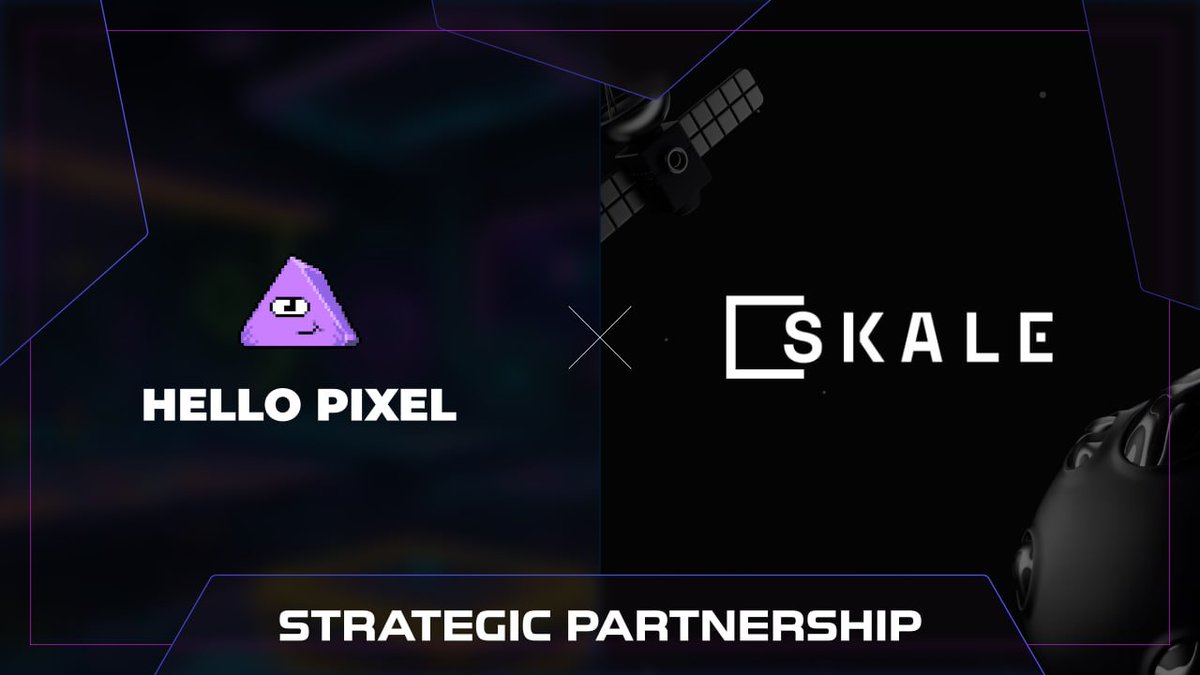 hellopixelapp's tweet photo. Hello Pixel has entered into a strategic partnership with @SkaleNetwork 🚀

SKALE is a limitlessly scalable, fast, on-demand blockchain network with zero gas fees, allowing quick deployment of interoperable EVM-compatible chains without compromising security or decentralization.

Our partnership aims to expand the Skale Network ecosystem through its integration into Pixel Wallet (https://t.co/lP4ayAhfot). This will provide our users with faster transactions and access to new gaming projects whose tokens can be mined in Pixel Miner ⛏️🌌

🟢 Skale Europa Testnet is online.
Quest for sFuel (gas) will be available soon.

Skale Europa Testnet progress will be reset when the main network is launched.

⚡️ Stay tuned for the updates!