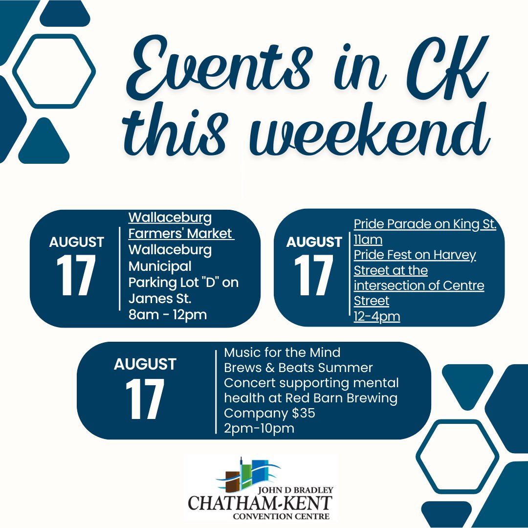 Time to plan your Saturday! Check out what's happening in CK...