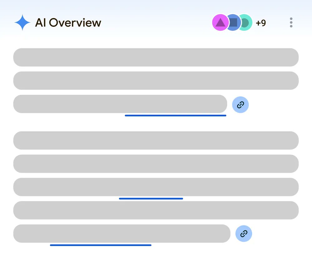 aleyda's tweet photo. 🚨 Google has just announced many AI Overviews Updates:

1. A new right-hand link display for AI Overviews on desktop – also accessible on mobile by tapping the site icons on the upper right, to check out relevant websites while you search.

2. Also currently testing the addition of links to relevant web pages directly within the text of AI Overviews making it even easier for people to click out and visit sites that interest them. "Showing links to supporting web pages directly within AI Overviews is driving higher traffic to publisher sites."

3. Launching new capabilities for AI Overviews in Search Labs: the ability to “save” a specific AI Overview for future reference (you can also see your saved AI Overviews by tapping on your profile icon from Search and navigating to your Interests page) and you’ll now see an option on some AI Overviews to simplify the language with a single tap.

4. Expanding AI Overviews to more places around the world:  Bringing the helpfulness of AI Overviews to six new countries: United Kingdom, India, Japan, Indonesia, Mexico and Brazil – along with local language support in each country.

Google also mentions that since launching in the U.S., they've found people who use AI Overviews use search more and are more satisfied with their results: "people are asking longer questions, diving deeper into complex subjects and uncovering new perspectives — which means more opportunities for people to discover content from publishers, businesses and creators."

Link to the announcement 👇 https://t.co/zT1bTotSy2