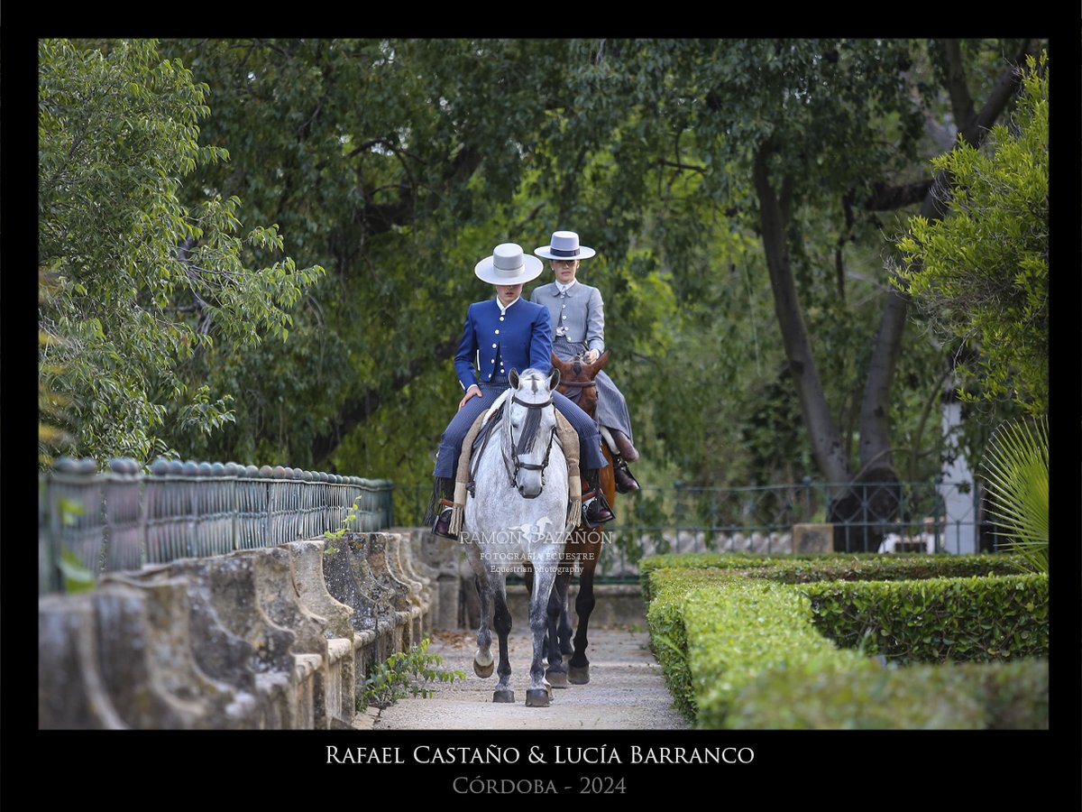 ramonazanon's tweet image. Que privilegio contar en Córdoba con rincones tan espectaculares como estos donde poder dar rienda suelta a nuestra imaginación. En la imagen Rafa Castaño con 'Arenita' y Lucía Barranco con 'Labrador'.