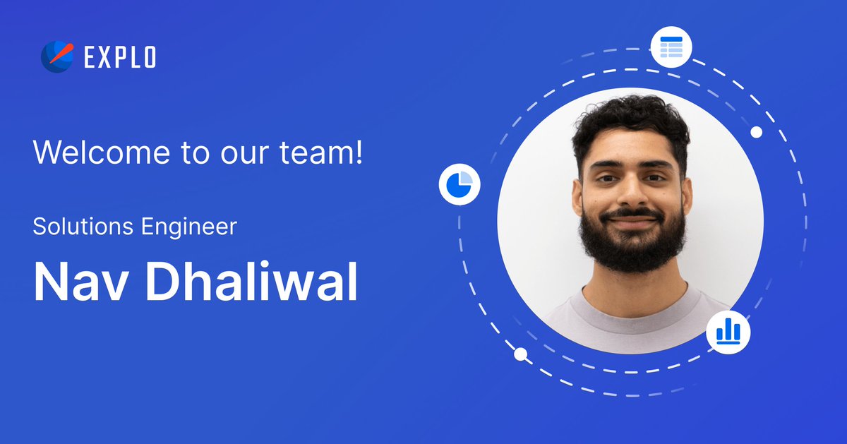Very excited to welcome Nav Dhaliwal to the Explo team! 🎉 Nav joins ...