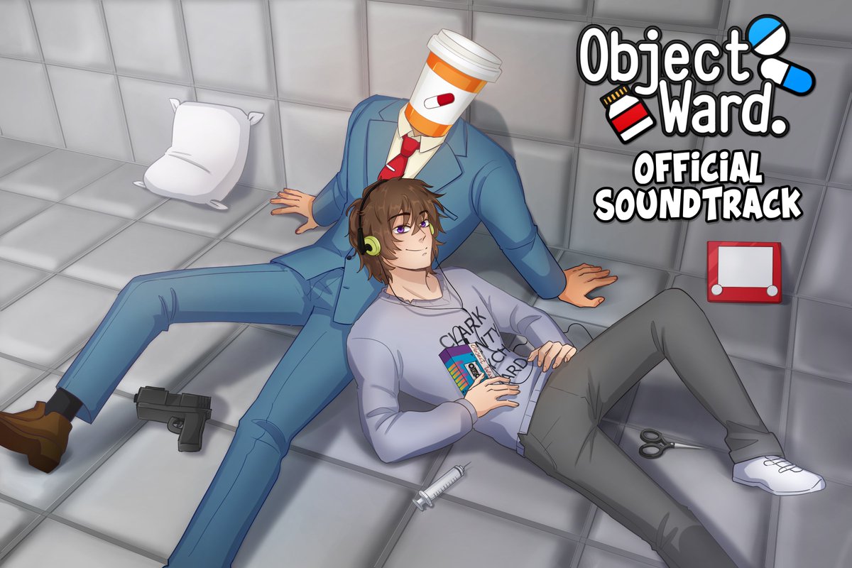 ThugzillaDev's tweet image. Got the cutest album cover for Object Ward&apos;s soon to be purchased soundtrack! Are you excited? Care to join them and listen?

#visualnovel #indiegame #BLgames