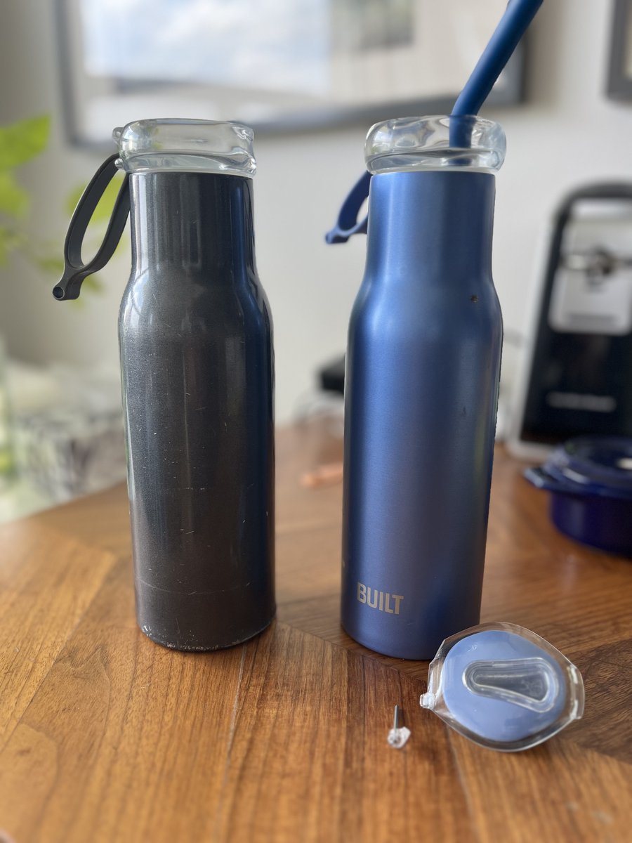7wordsorless's tweet photo. Buying a Built NY water bottle? Keep in mind that there is a design flaw in the lid hinge and it always breaks. I bought 3 in the last 3 years and all lids broke because it is impossible to unscrew the top without applying torque to the weak hinge.
#builtwaterbottle #builtny https://t.co/GaKyAEJpWC