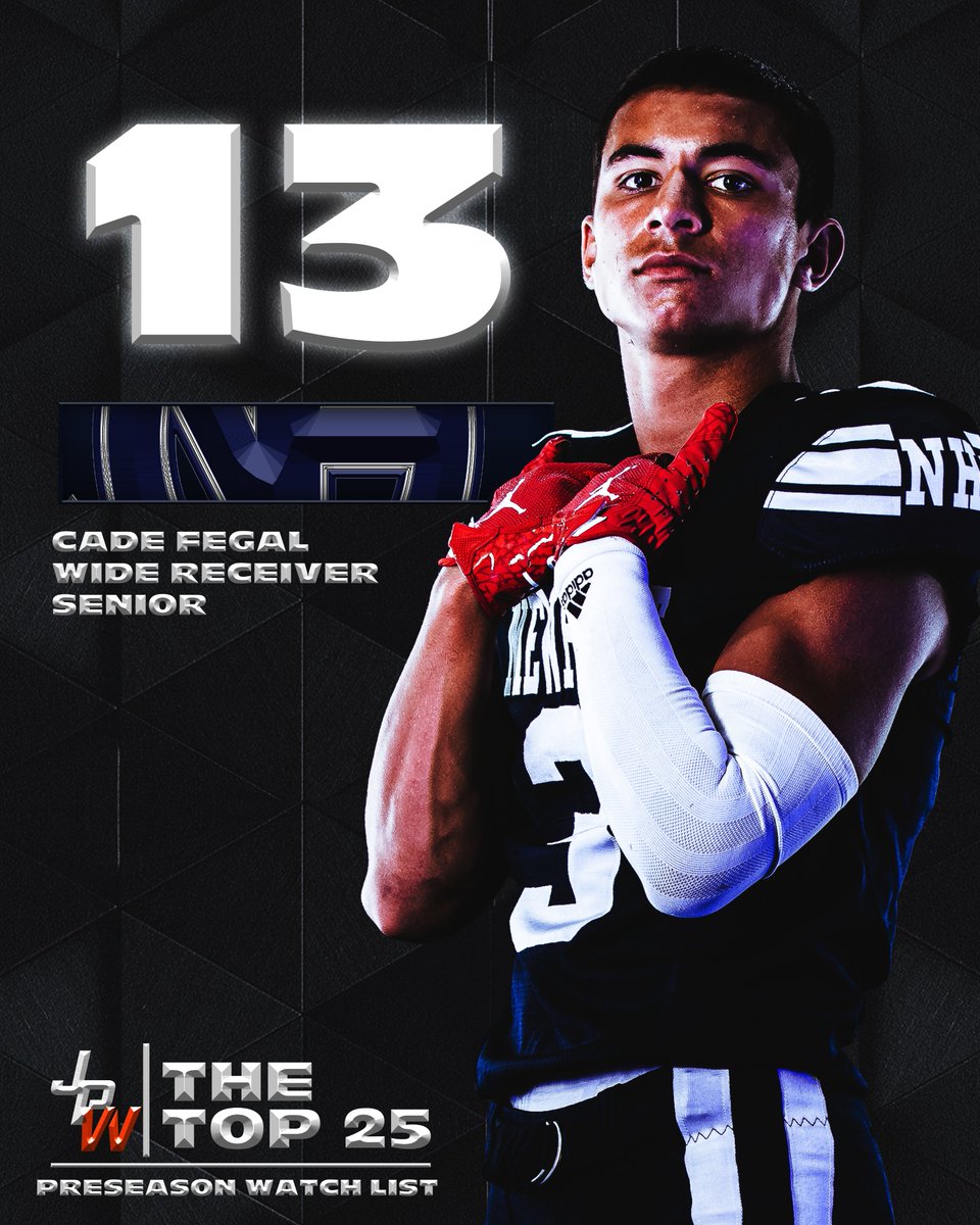 JPWestMedia's tweet photo. 14. @cadefegell  - @NHTarsFootball 
Wide Receiver
Senior

#JPWestMediaTop25 https://t.co/oPBgSYwwDT