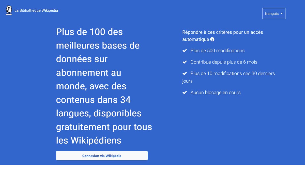 <a href="/ZemmourMichael/">Michael Zemmour</a> En attendant l'avènement d'un monde nouveau où toutes les publications seraient en libre accès, les personnes contribuant à Wikipédia ont accès à Cairn. Enseigant.e.s de l'éducation nationale, rejoignez Wikipédia 😉wikipedialibrary.wmflabs.org #ScienceOuverte